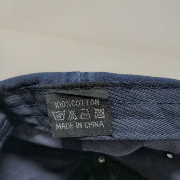 Take It Easy Men's Slideback Hat Blue Adjustable Embroidered Spell Out - Picture 11 of 11